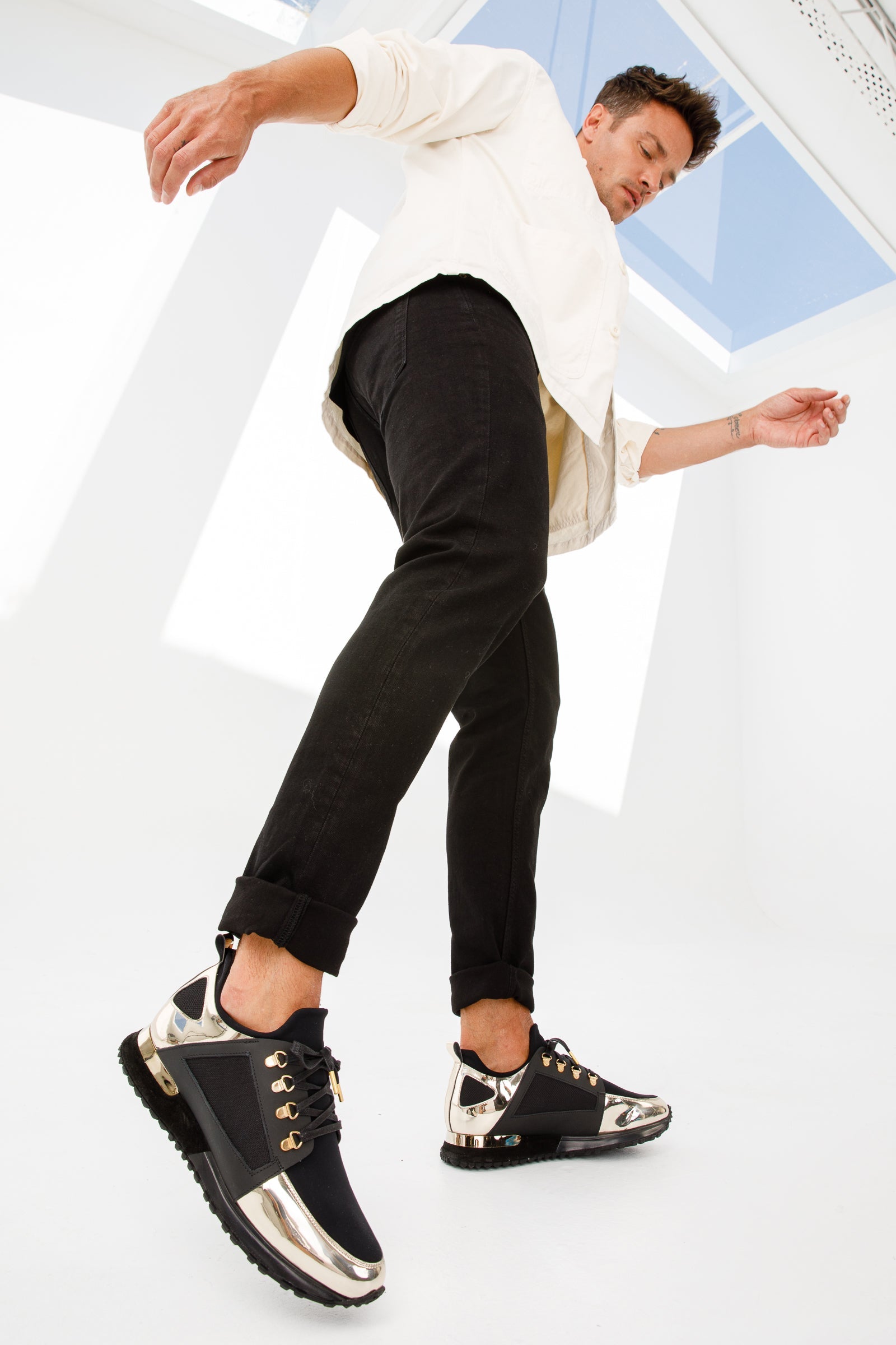 The Emir Gold Leather Sneaker Limited Edition On Sale