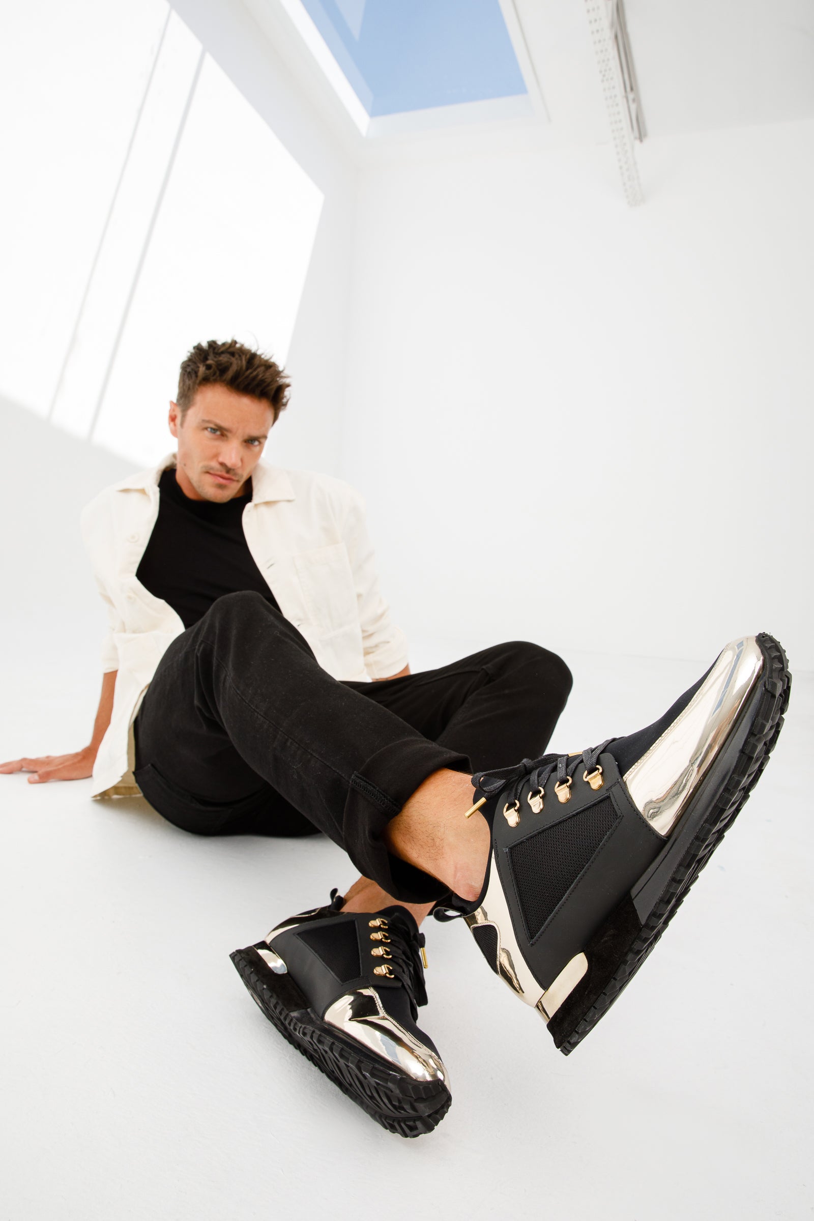 The Emir Gold Leather Sneaker Limited Edition On Sale