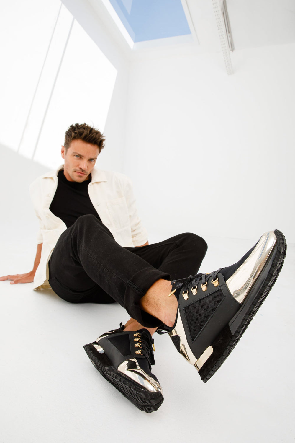 The Emir Gold Leather Sneaker Limited Edition On Sale