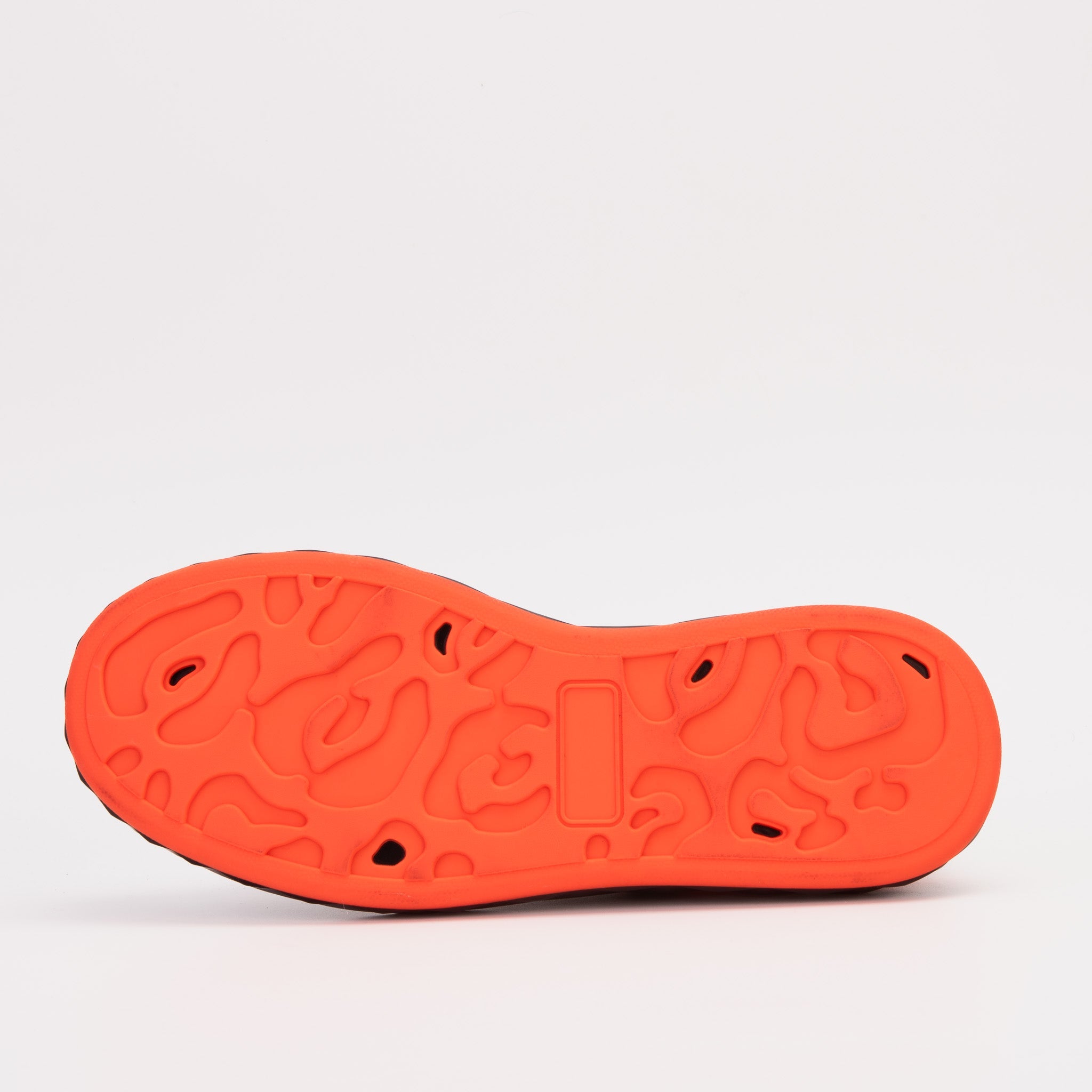 The Linq  Black Orange Leather Sneaker For Sale