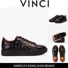 The Dublin Black Leather Sneaker Fine Craftsmanship