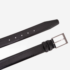 The Everest Rockwell Black Leather Belt For Sale
