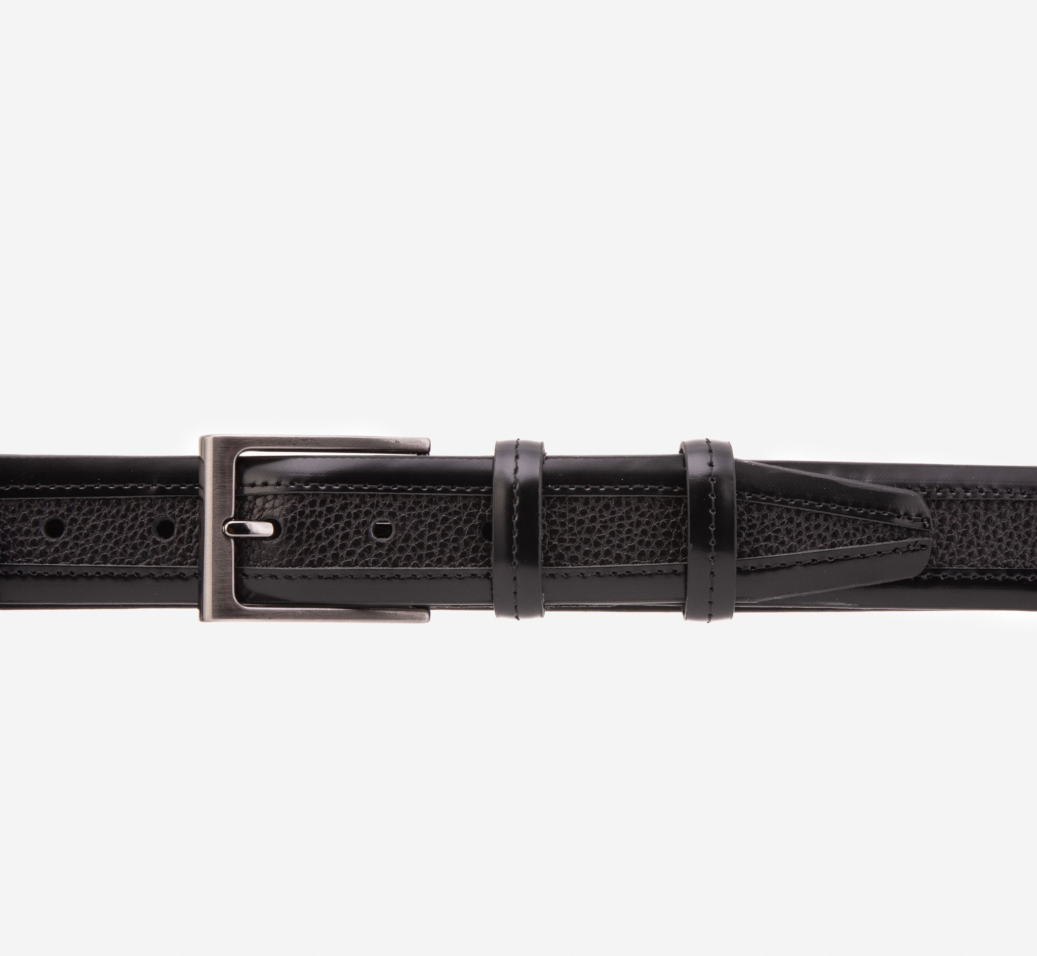 The Everest Rockwell Black Leather Belt For Sale