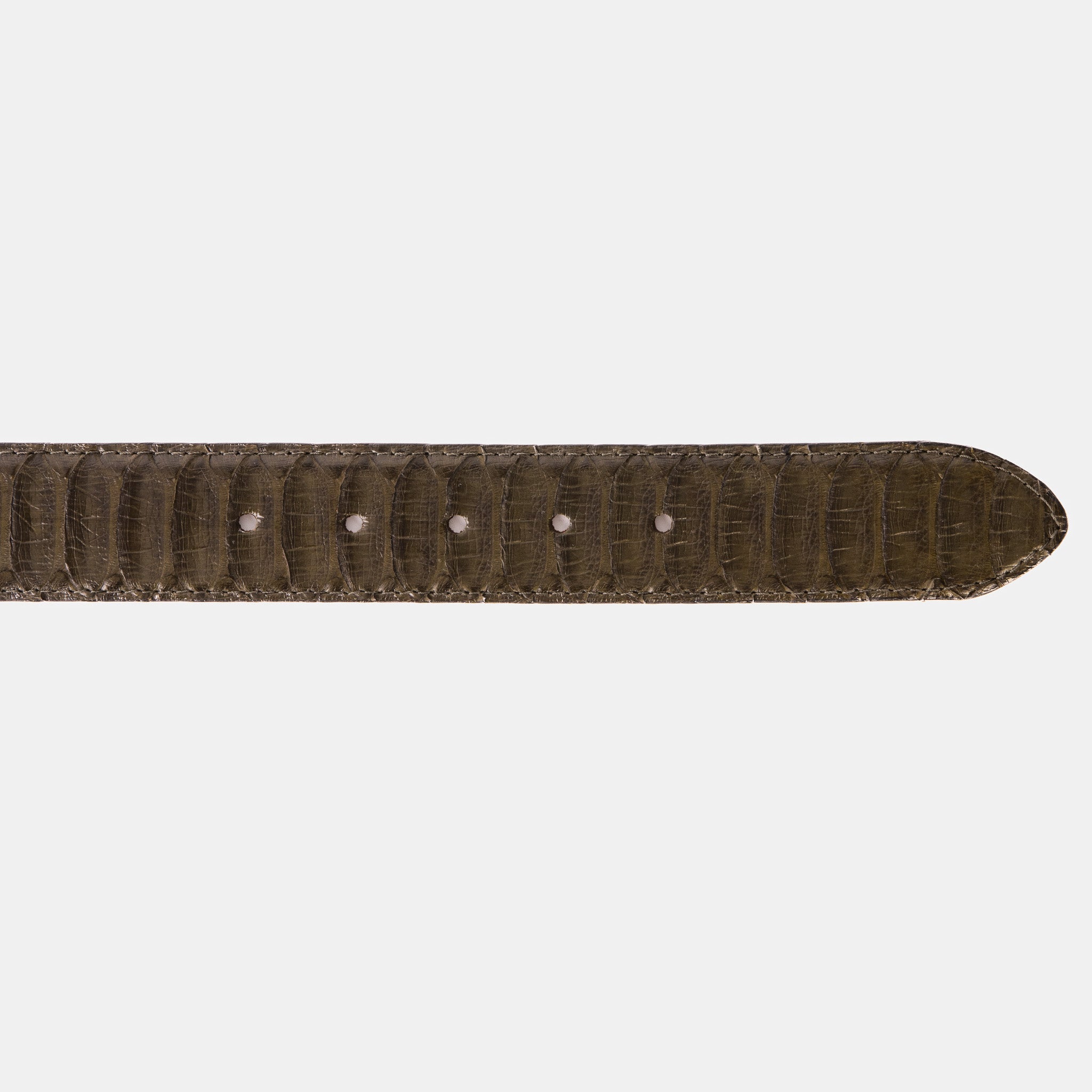 The Bethesda Green Pythn Snk Leather Belt On Sale