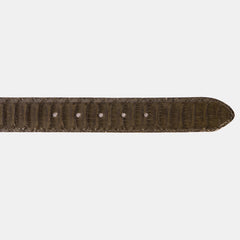 The Bethesda Green Pythn Snk Leather Belt On Sale
