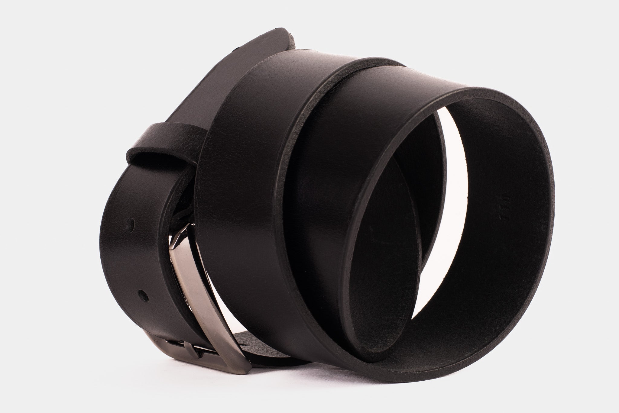 The Mercury Black Calfskin Belt For Sale
