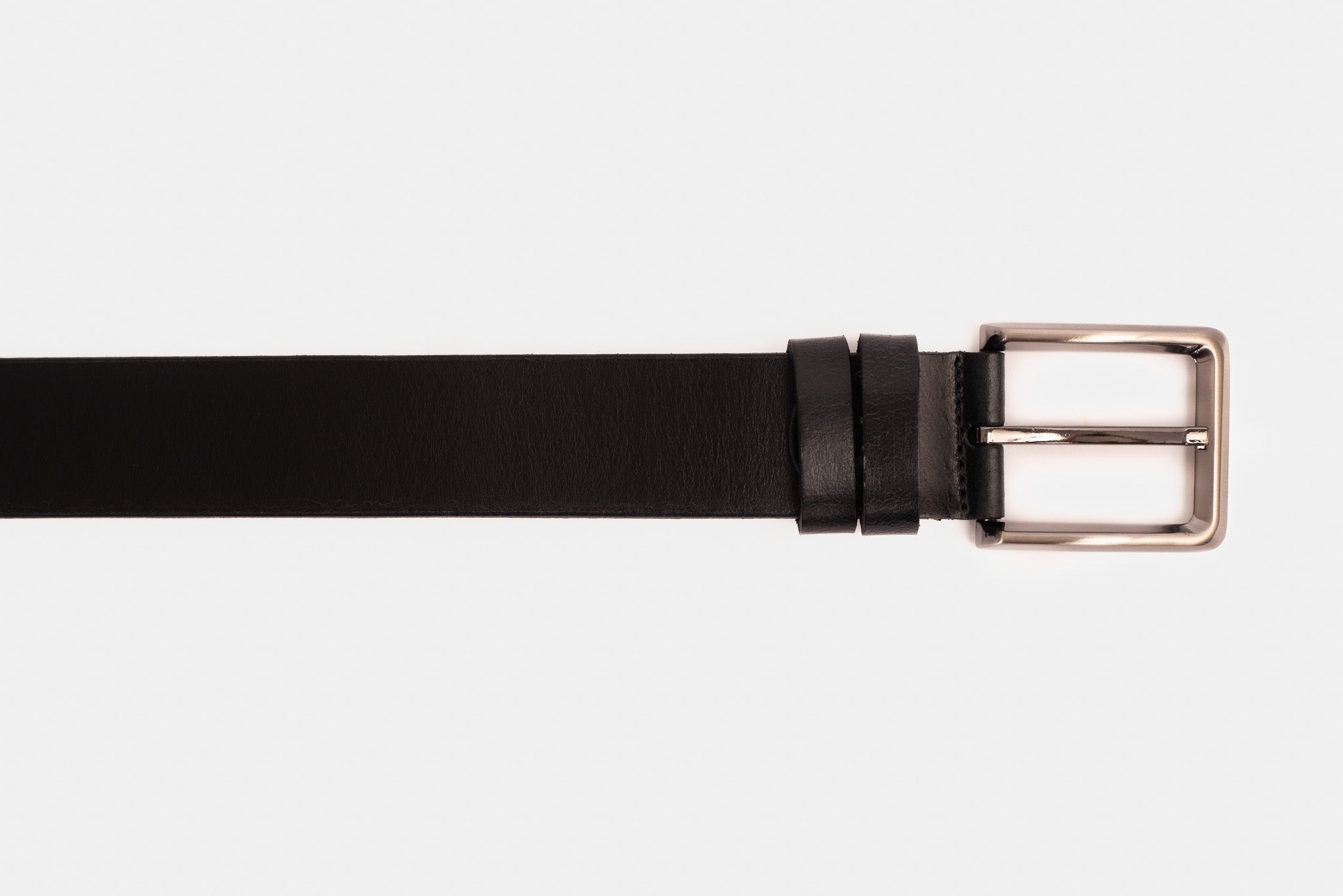 The Mercury Black Calfskin Belt For Sale