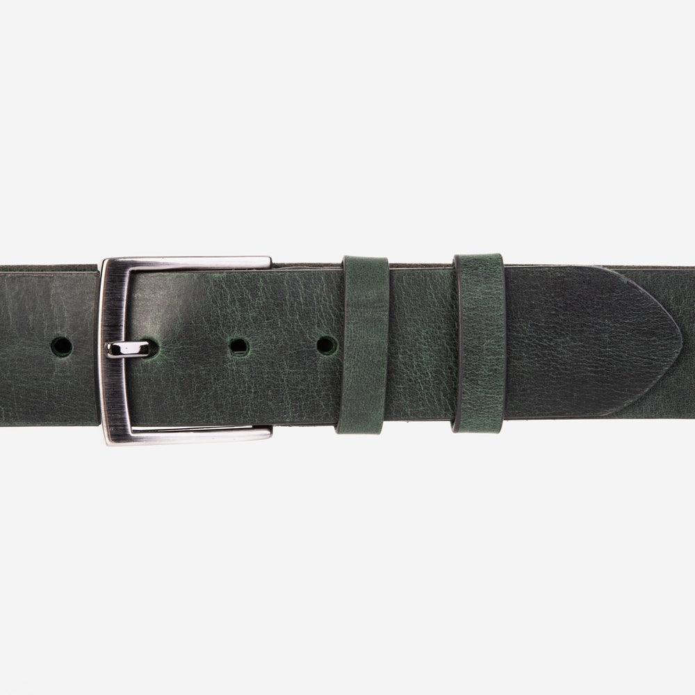 The Prime Forest Green Leather Belt Universal Fit