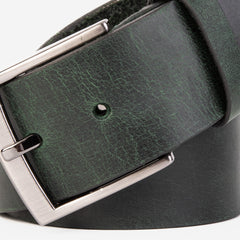 The Prime Forest Green Leather Belt Universal Fit