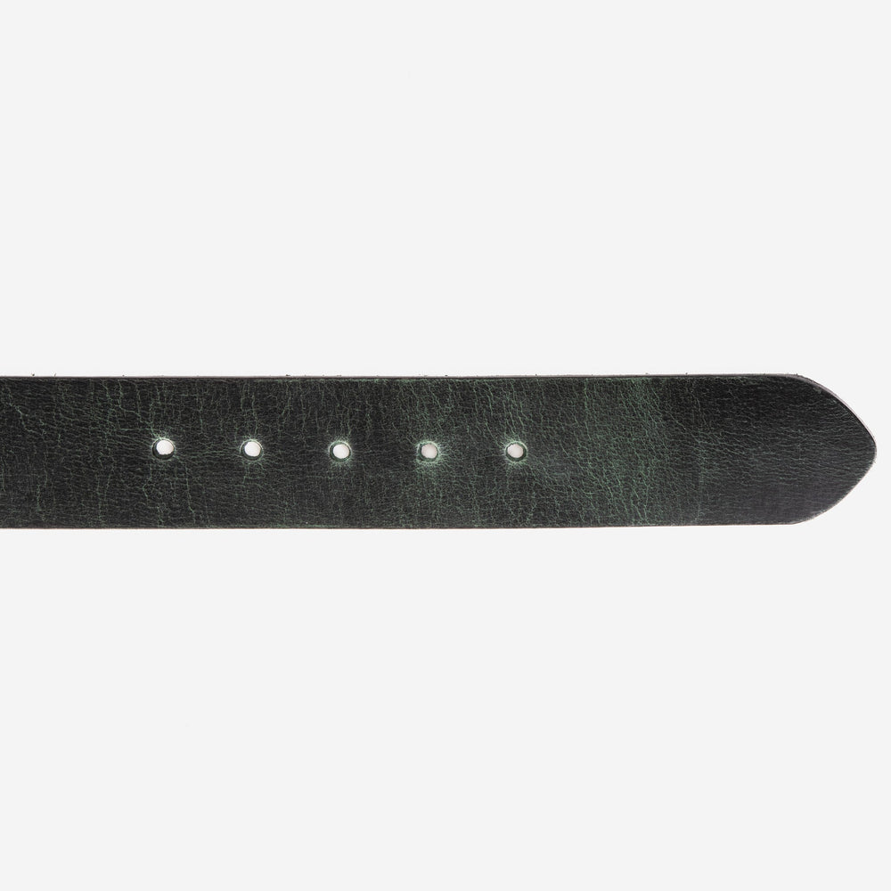 The Prime Forest Green Leather Belt Universal Fit