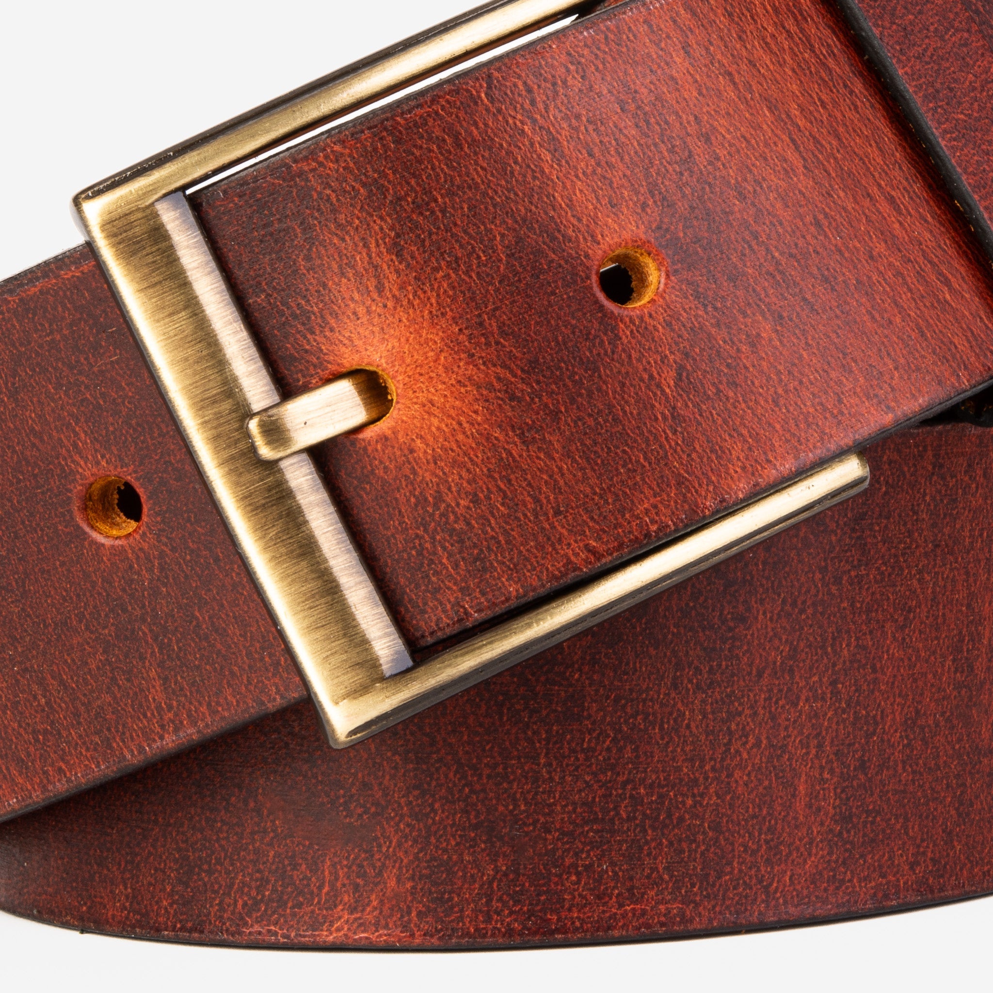 The Prime Burnt Sienna Leather Belt Fine Craftsmanship