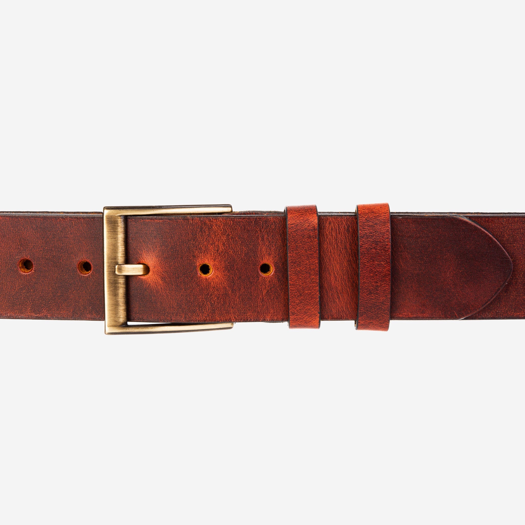 The Prime Burnt Sienna Leather Belt Fine Craftsmanship
