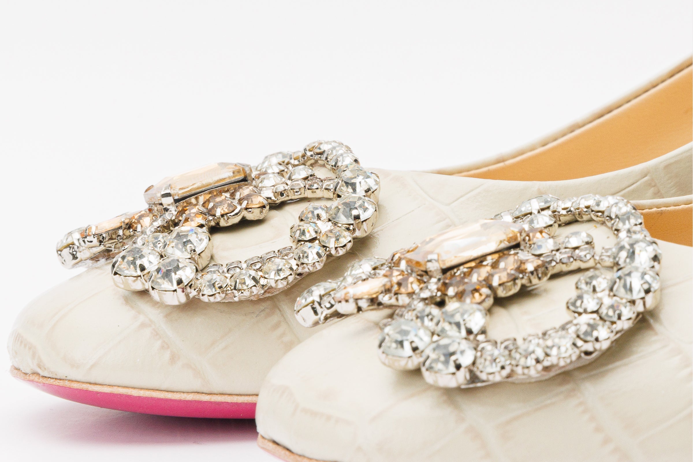The Foggia Beige Leather Block Heel Pump Shoe Exclusive Style
