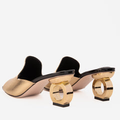 The Tory Gold Leather Sandal All New
