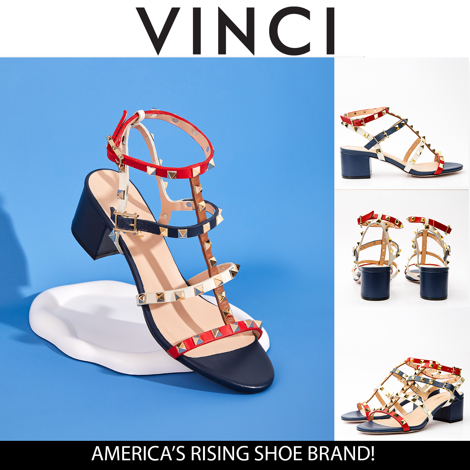 The Nejapa Multicolor Multi Strap Leather Sandal For Sale