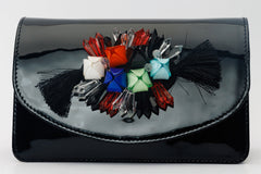 The Vigo Black Patent Leather Handbag Exclusive Style