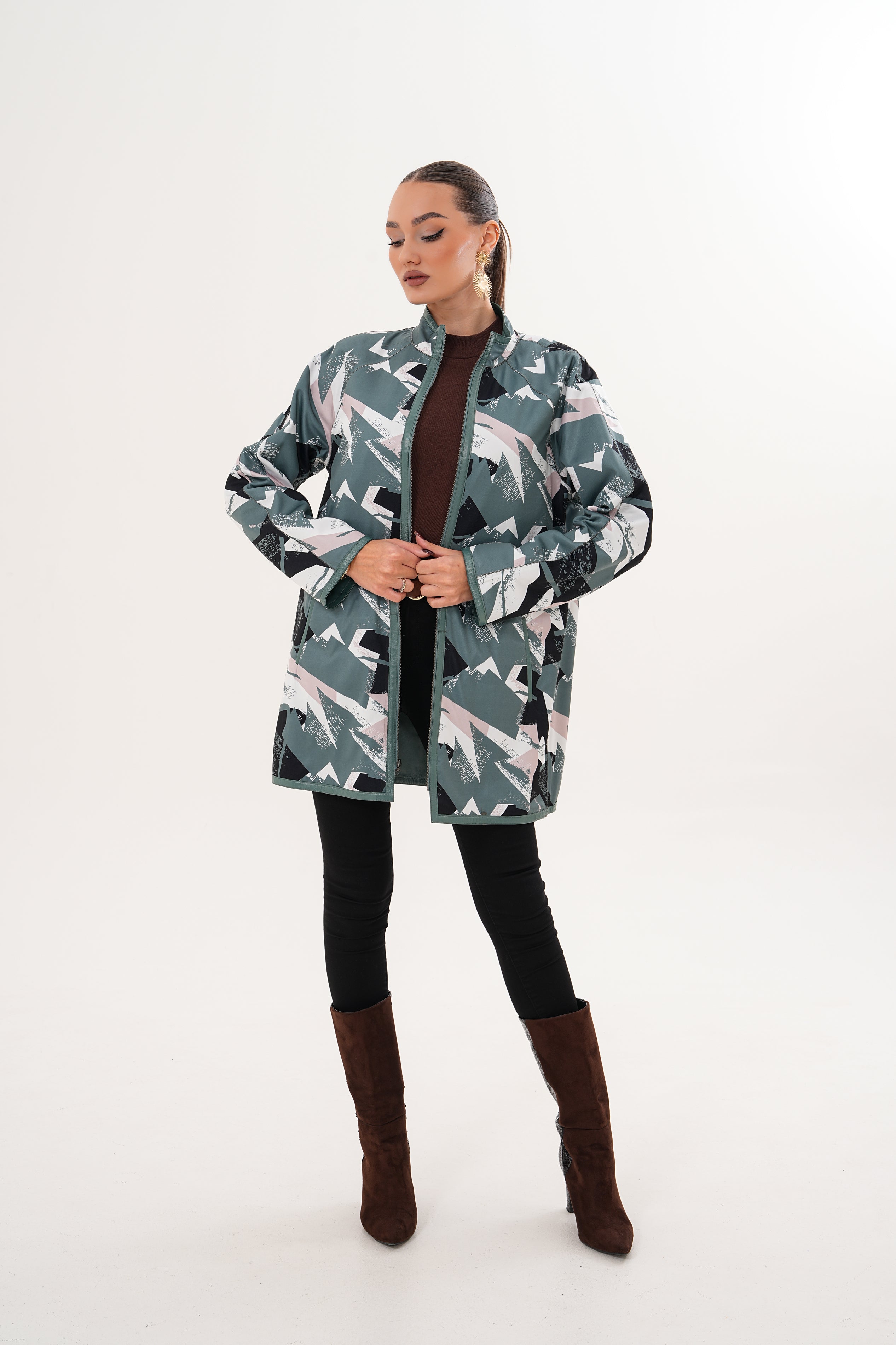 The Prado Reversible Green Leather Jacket All New