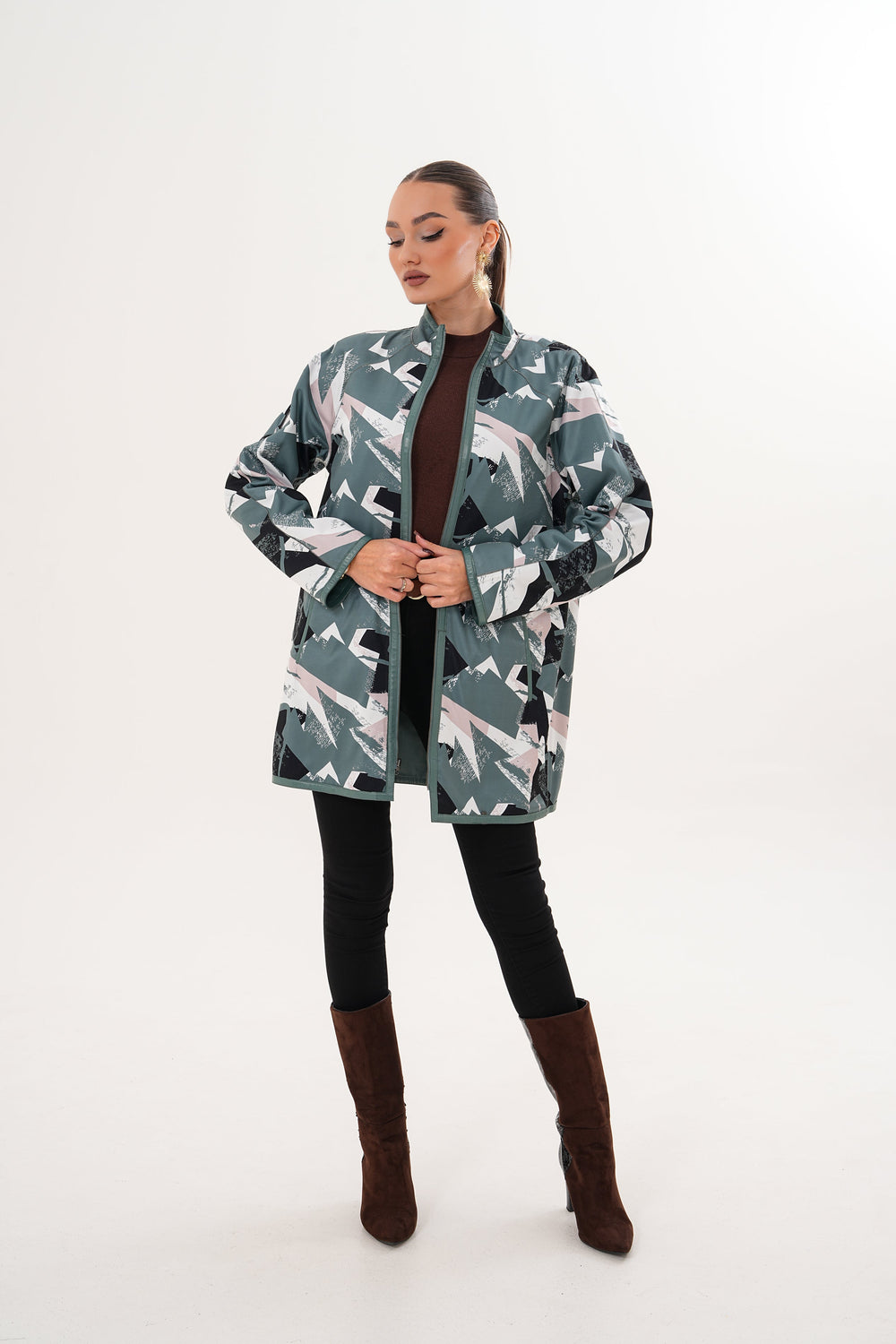 The Prado Reversible Green Leather Jacket All New