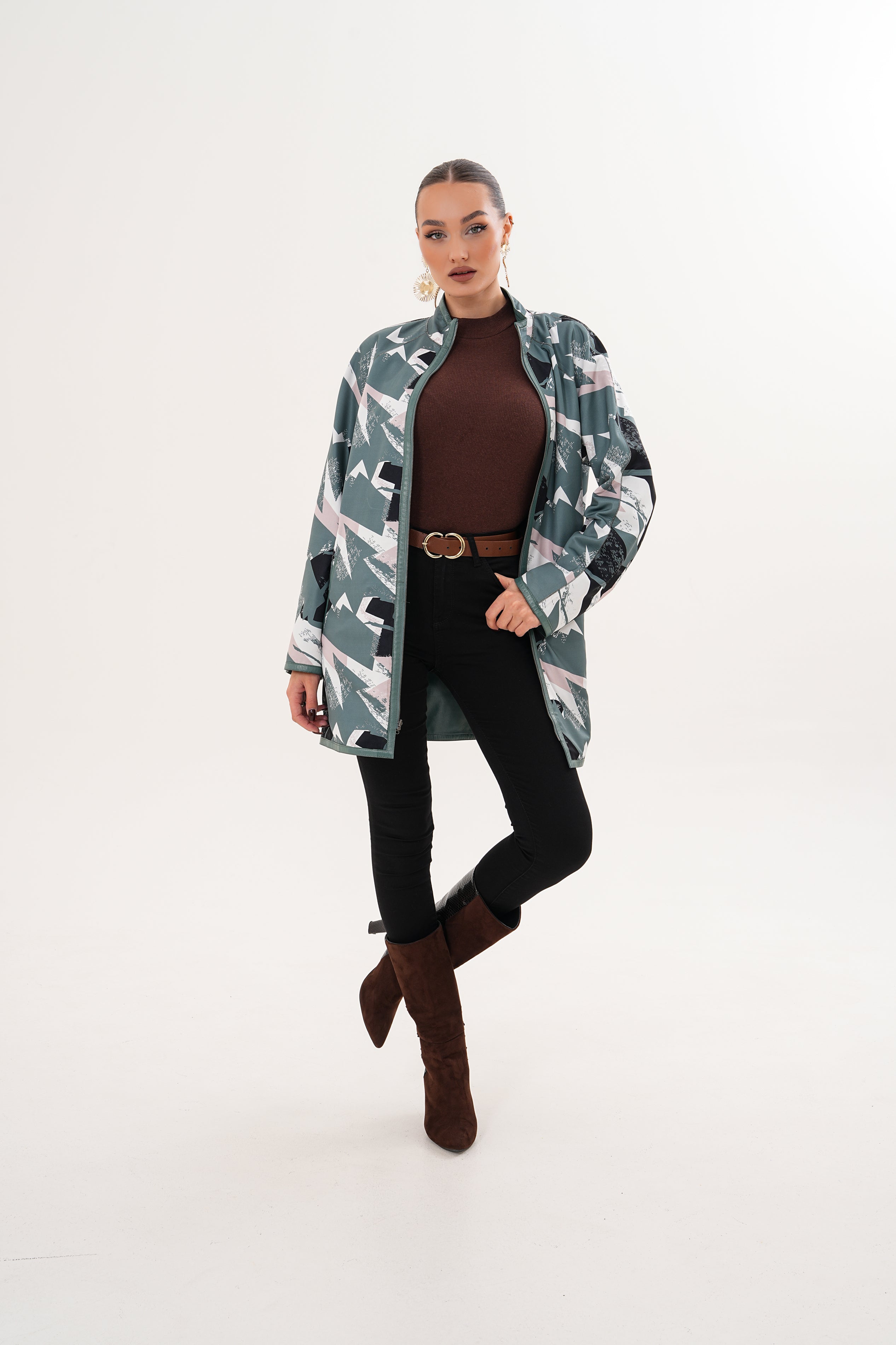 The Prado Reversible Green Leather Jacket All New