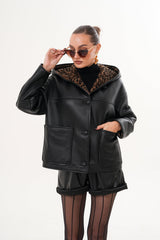 The Felina Black Leather Jacket Universal Fit