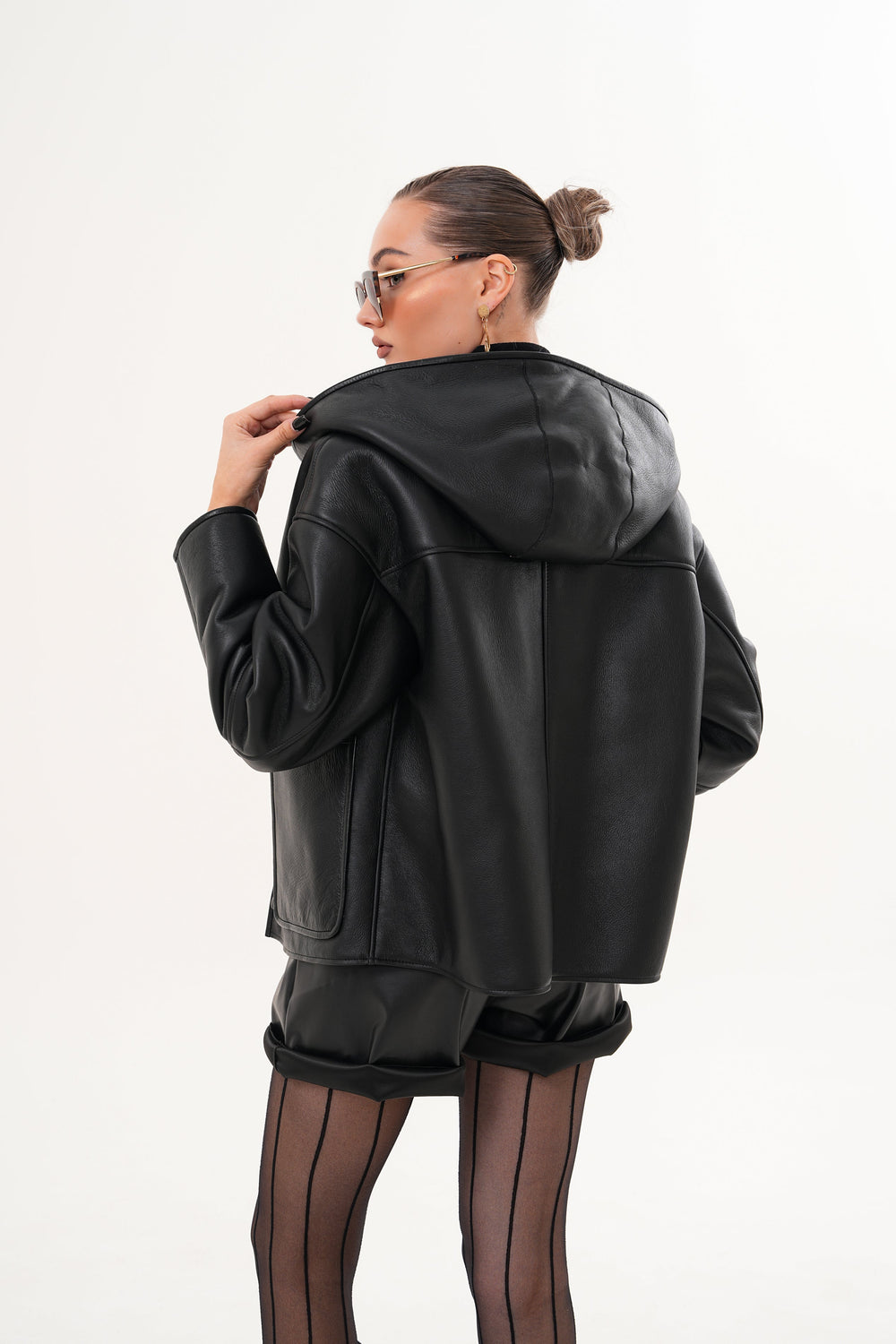 The Felina Black Leather Jacket Universal Fit