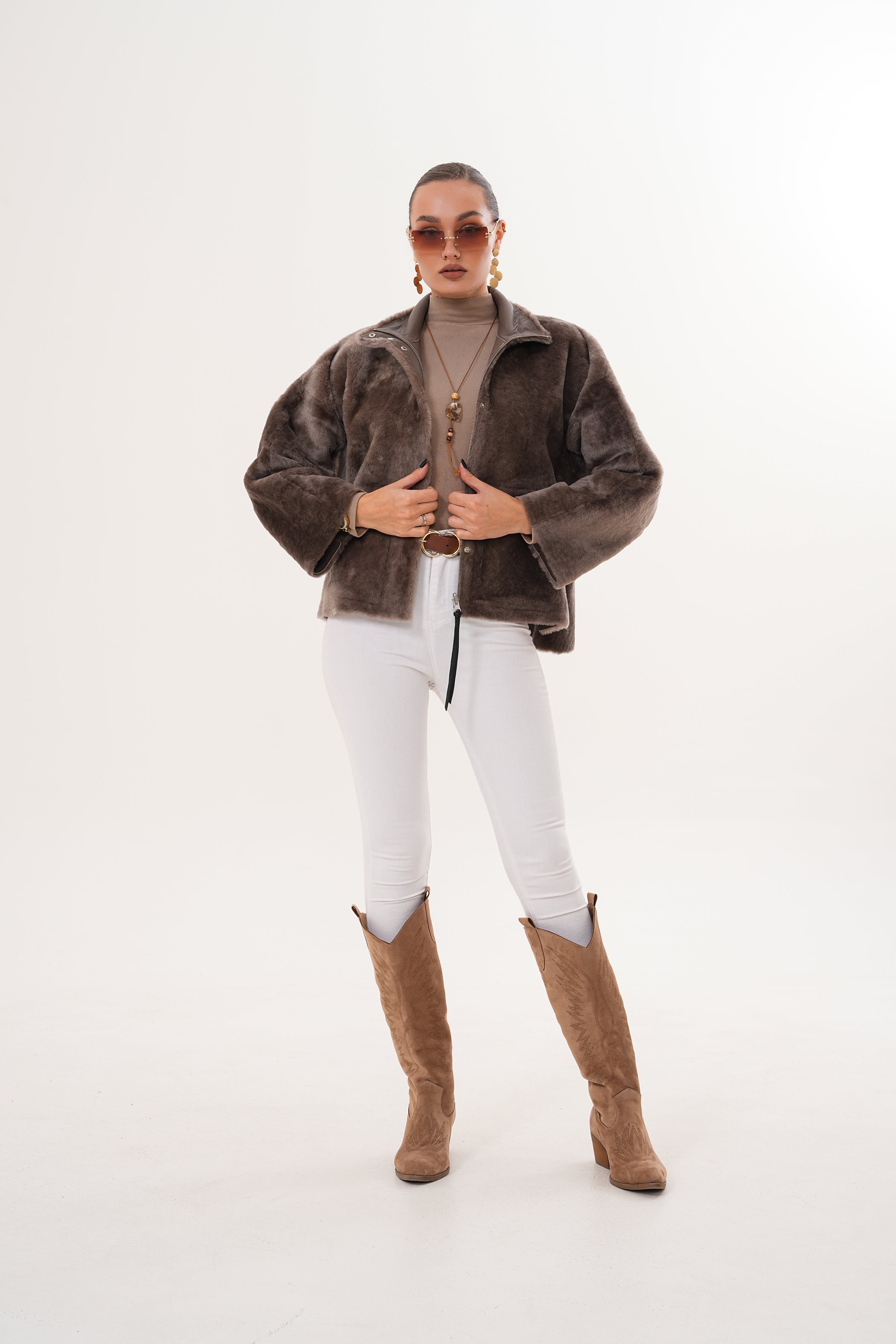 The Geneva Reversible Shearling Leather Jacket Fine Craftsmanship