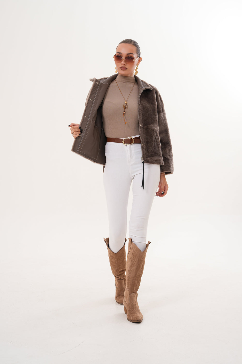 The Geneva Reversible Shearling Leather Jacket Fine Craftsmanship