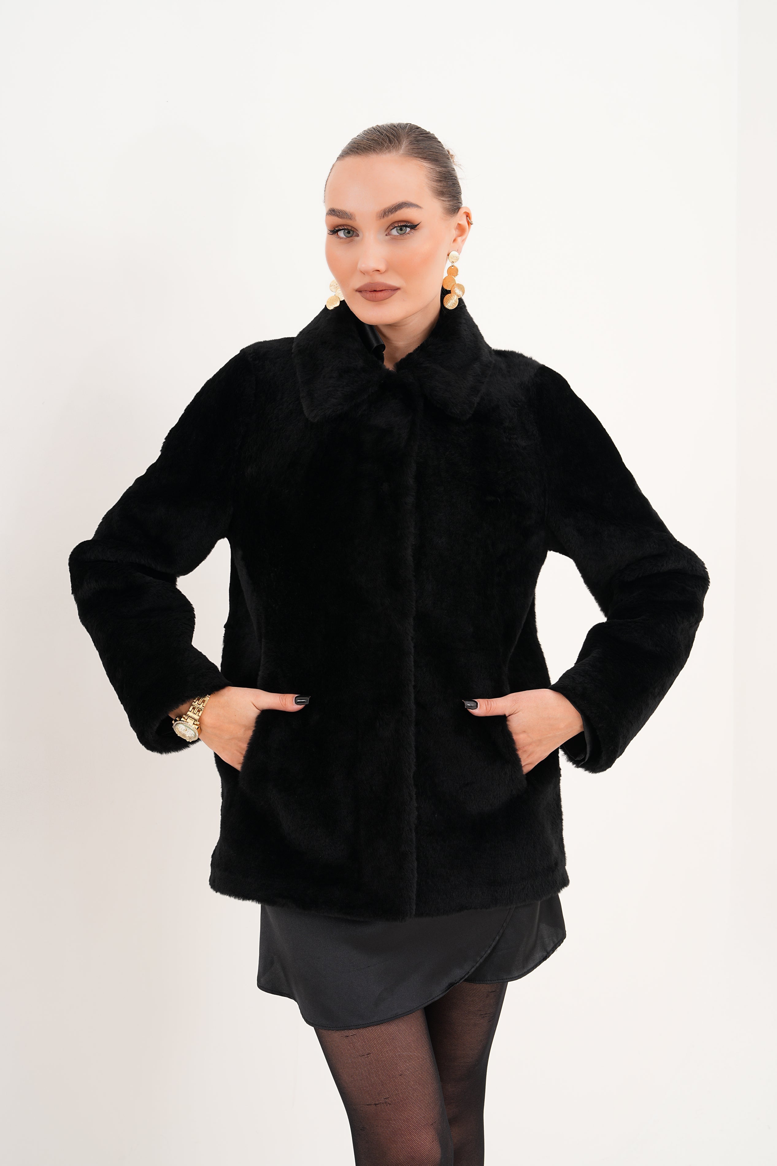 The Ava Reversible Shearling Leather Jacket Exclusive Style