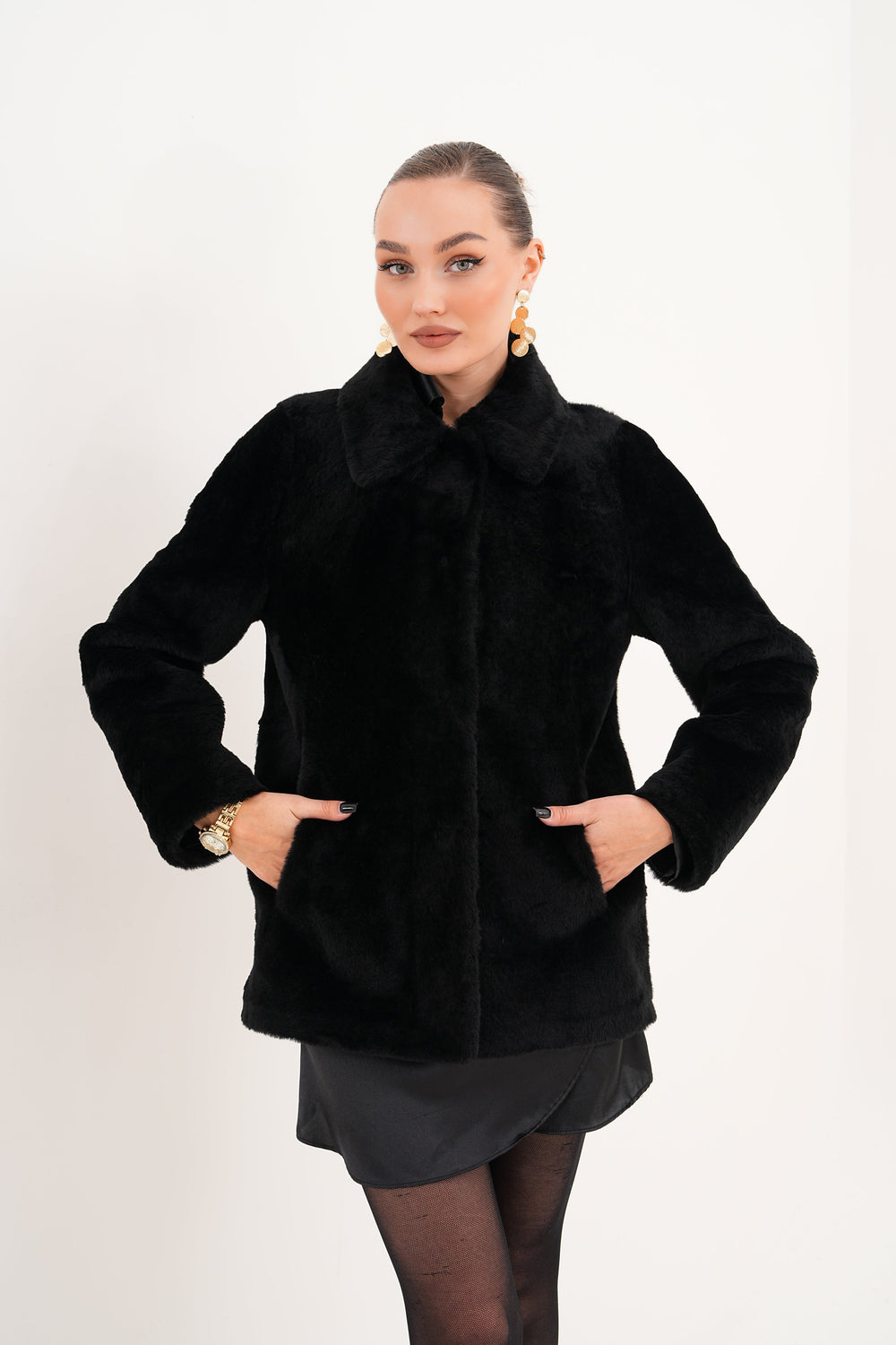 The Ava Reversible Shearling Leather Jacket Exclusive Style