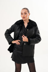 The Ava Reversible Shearling Leather Jacket Exclusive Style