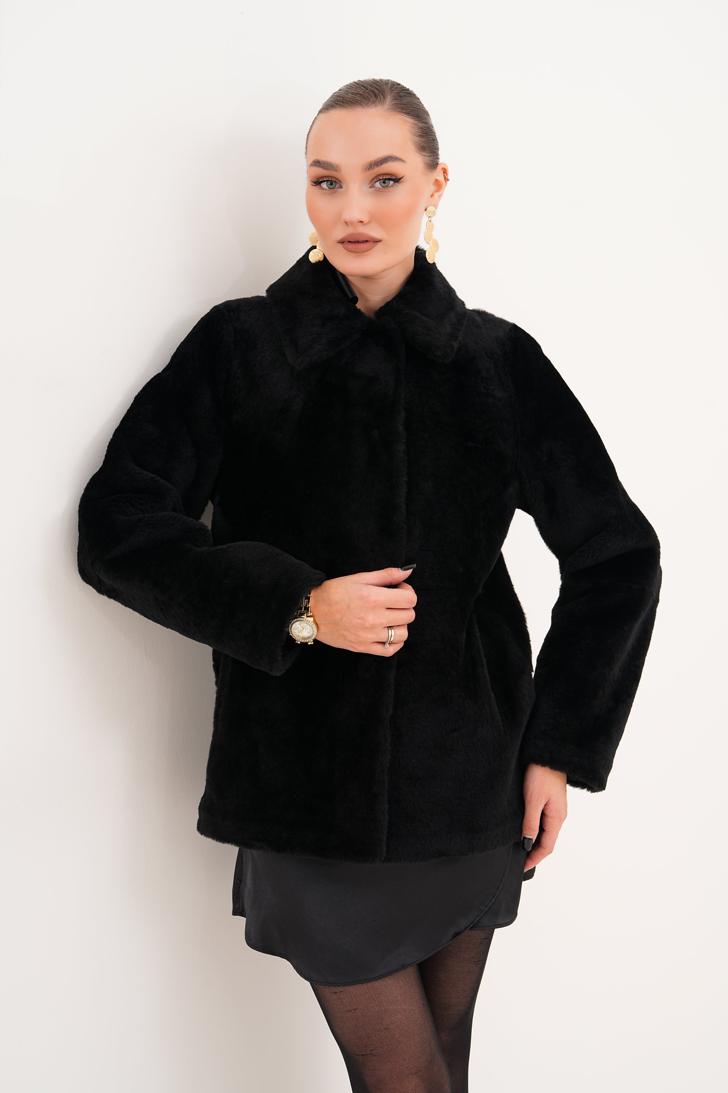 The Ava Reversible Shearling Leather Jacket Exclusive Style