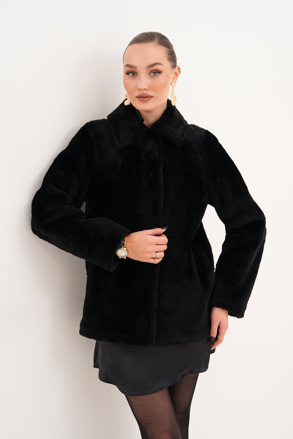 The Ava Reversible Shearling Leather Jacket Exclusive Style