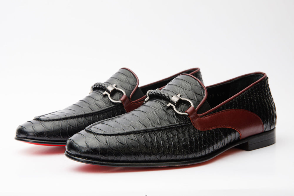 The Milano Black Shoe Bit Loafer  Shoe Final Sale! All New