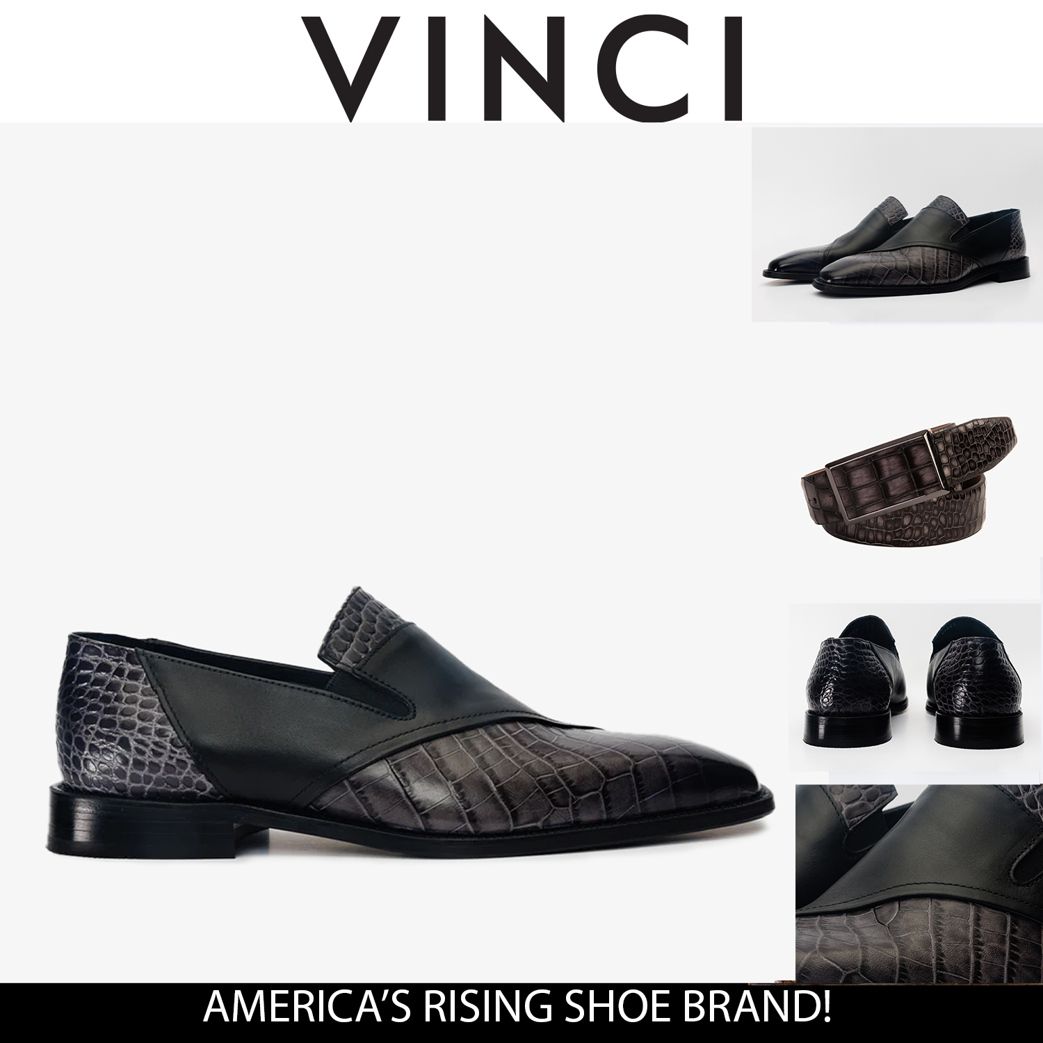 The Mississippi Black Leather Loafer Shoe Exclusive Style