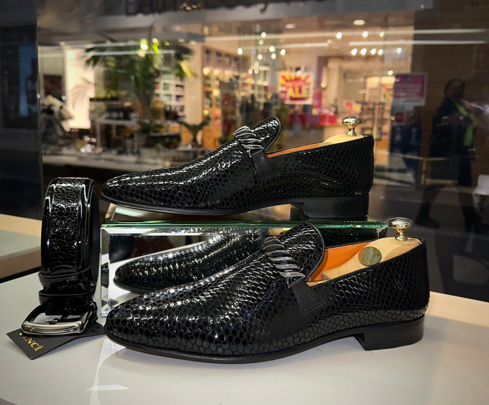 The King Black Bit Dress Loafer Shoe For Sale