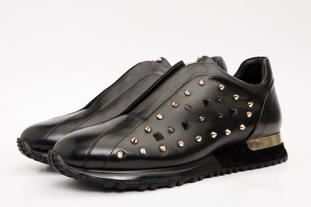 The Infanta Black Spike Leather  Sneaker Limited Edition All New
