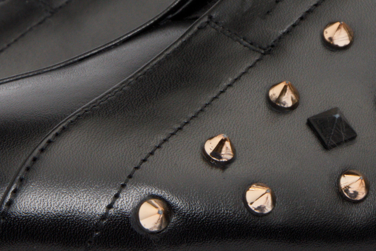 The Infanta Black Spike Leather  Sneaker Limited Edition All New
