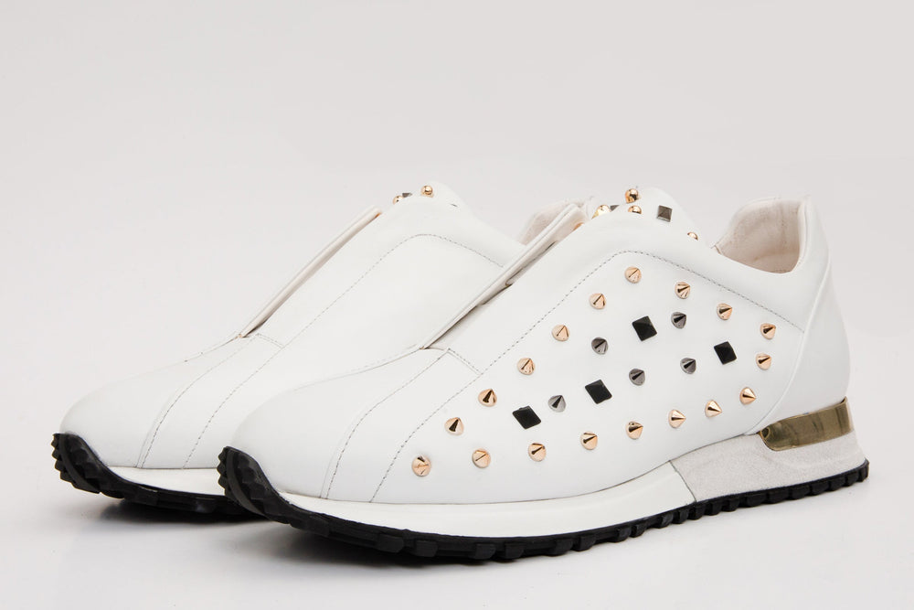 The Infanta White Spike Leather Sneaker Limited Edition Universal Fit
