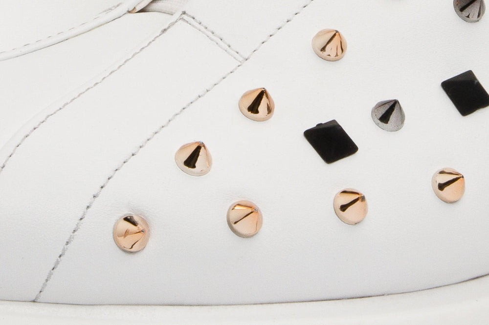 The Infanta White Spike Leather Sneaker Limited Edition Universal Fit