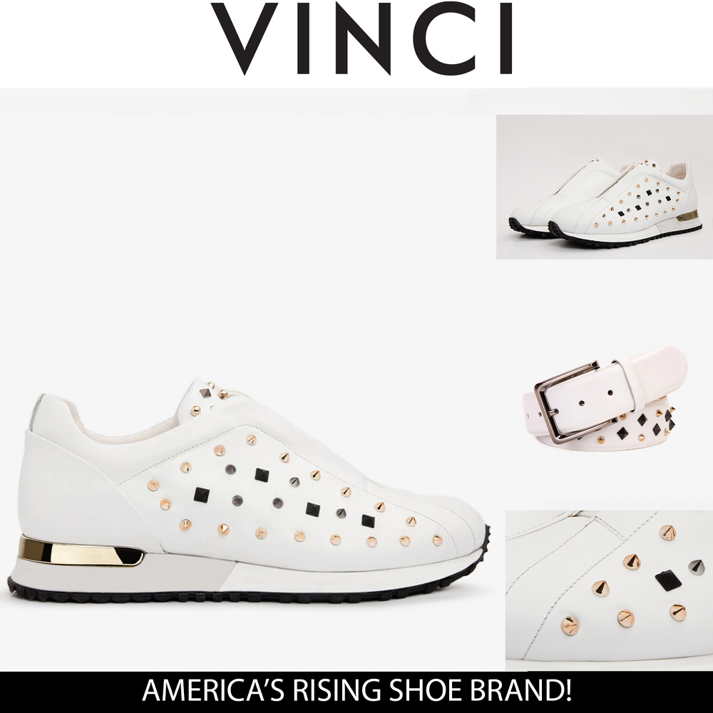 The Infanta White Spike Leather Sneaker Limited Edition Universal Fit