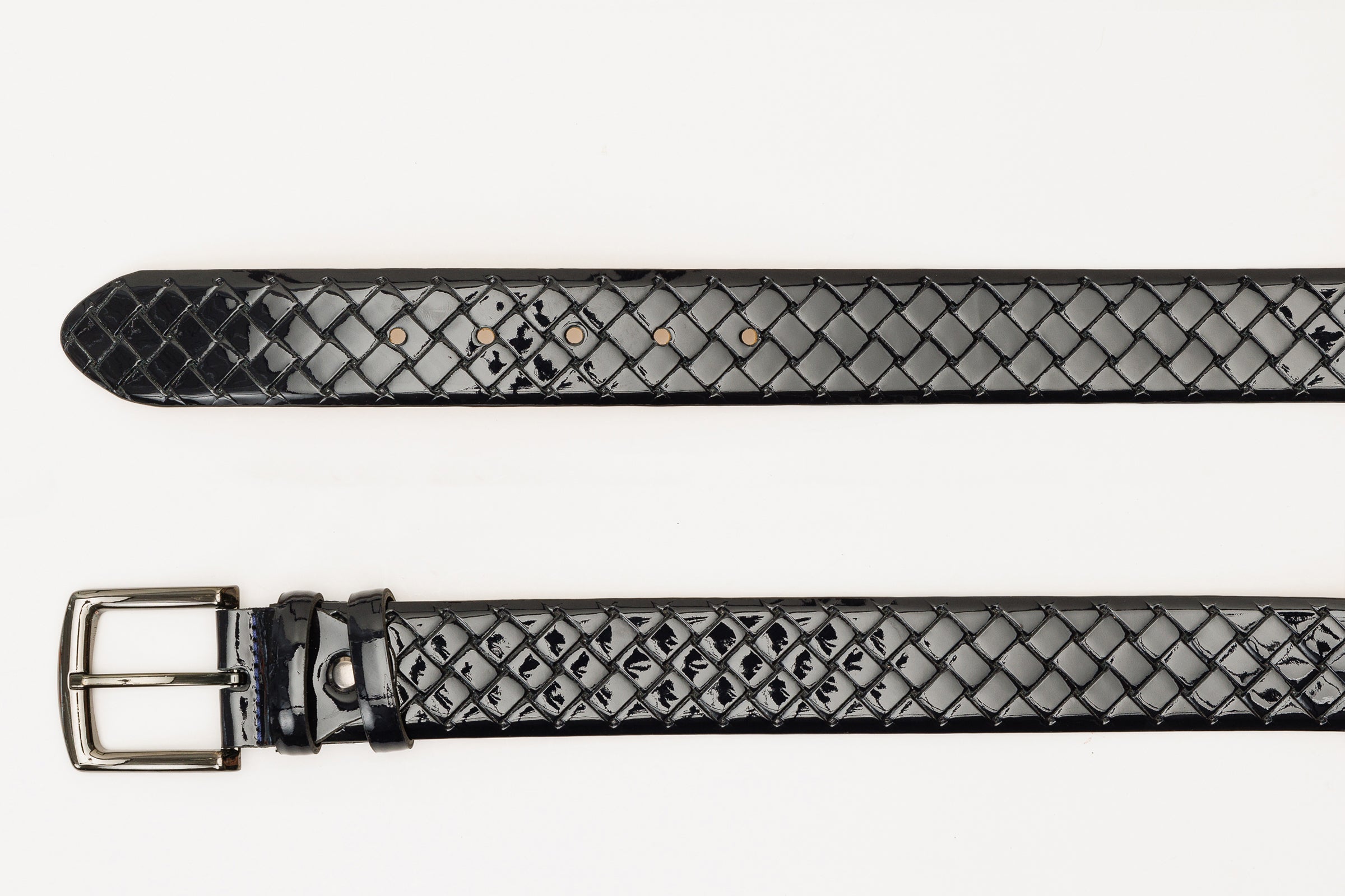 The Rico Navy Color Calfskin Belt Universal Fit