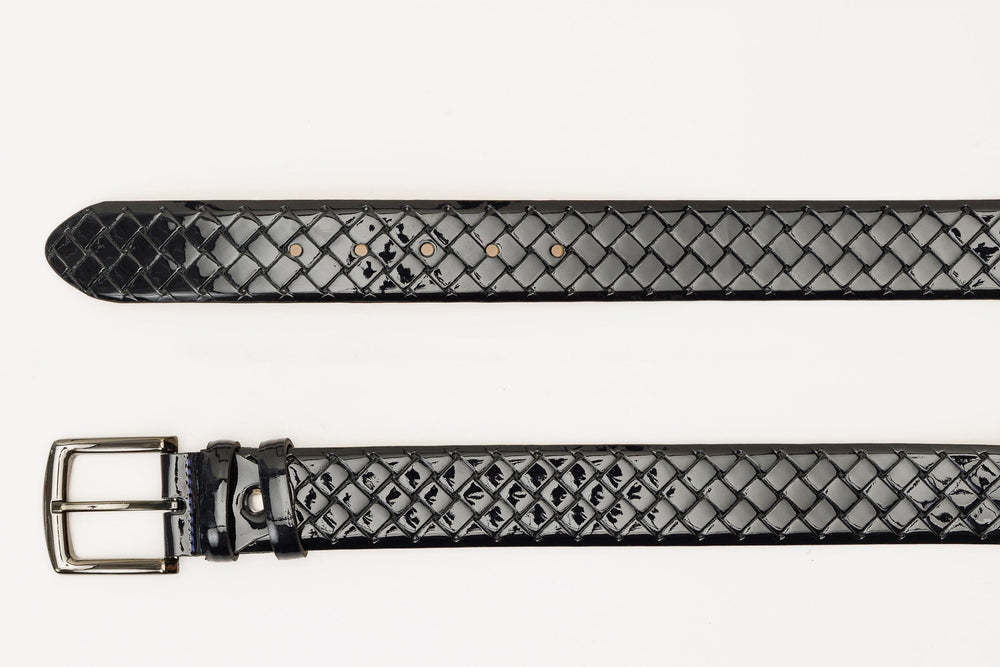 The Rico Navy Color Calfskin Belt Universal Fit