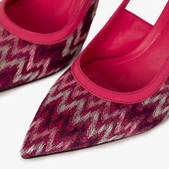 The Napoli Fuchsia Leather Slingback Sandal Exclusive Style