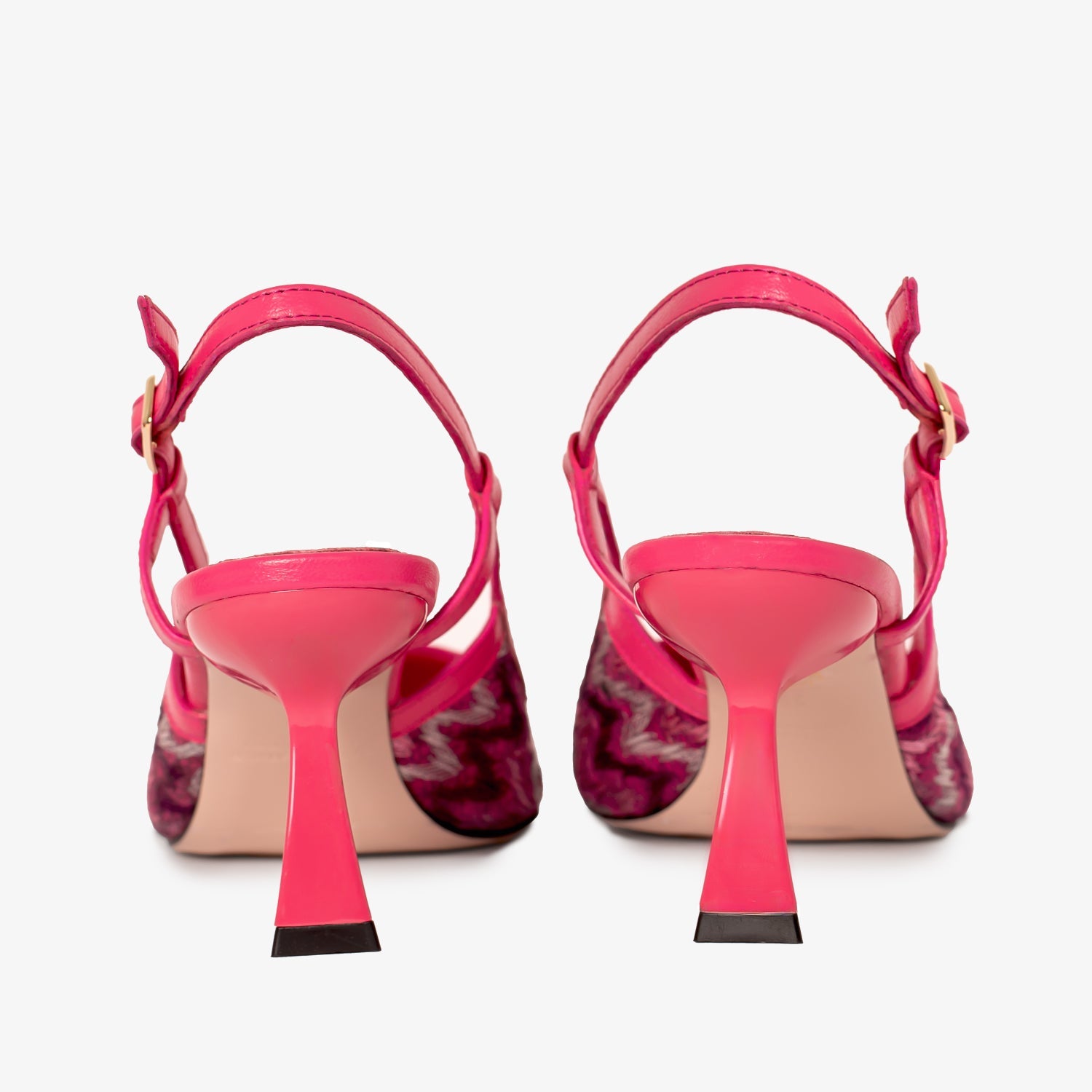 The Napoli Fuchsia Leather Slingback Sandal Exclusive Style