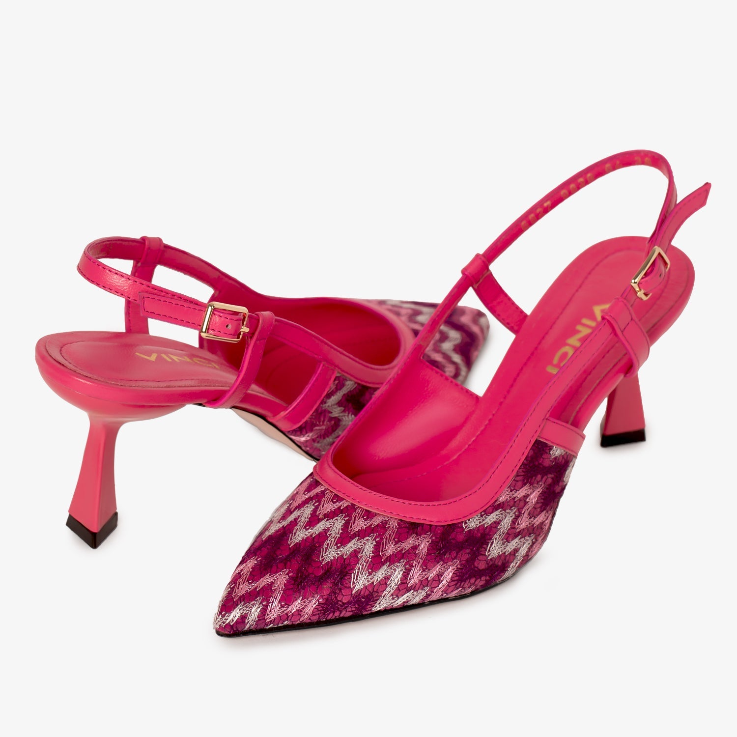 The Napoli Fuchsia Leather Slingback Sandal Exclusive Style