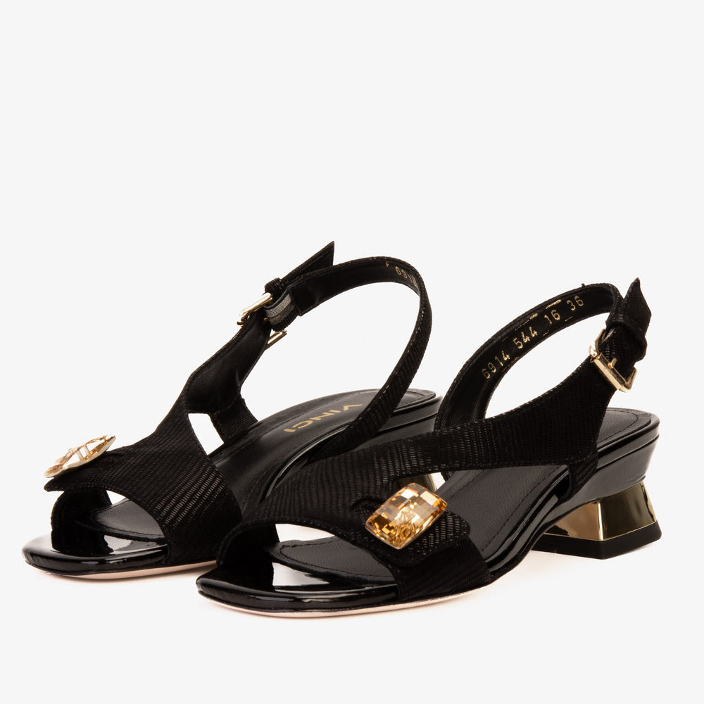 The Iconic Black Leather Sandal For Sale