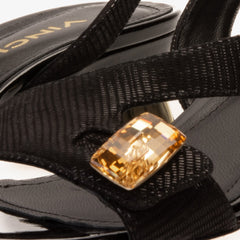 The Iconic Black Leather Sandal For Sale
