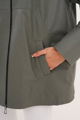 The Sierra Olive Green Leather Jacket All New