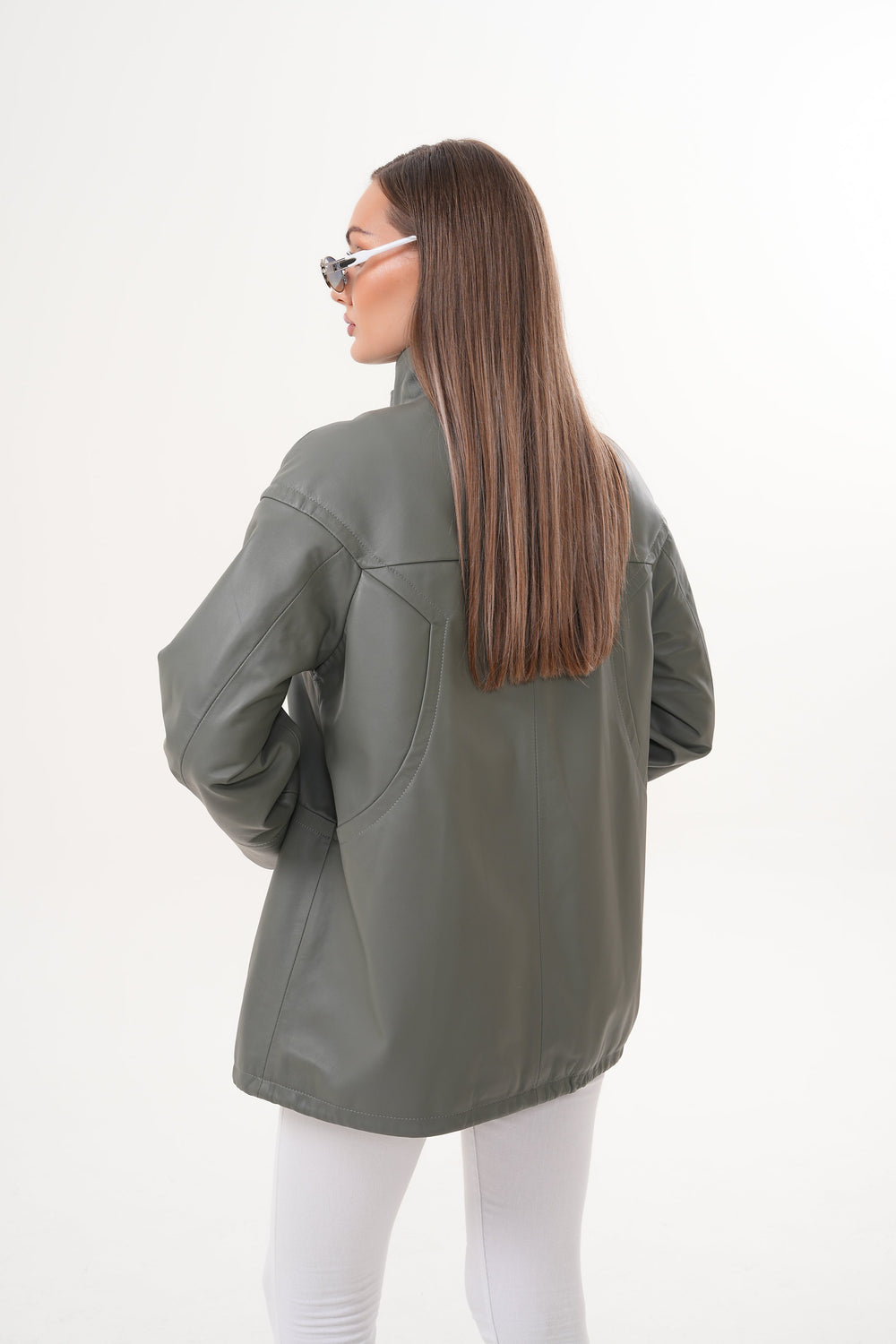 The Sierra Olive Green Leather Jacket All New