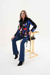 The Mirage Geo Pattern Leather Jacket All New